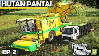 GPS and DREAMS OF BEANS  Farming Simulator 25  Hutan Pantai  Episode 2 [upl. by Adnovay]