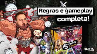 5Minute Dungeon  Regras  gameplay completa [upl. by Annawal843]