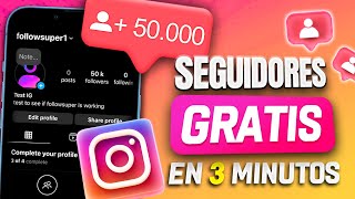 ✅ SEGUIDORES DE INSTAGRAM GRATIS 2024  Consigue 50000 Seguidores GRATIS en Instagram FÁCIL [upl. by Yluj]