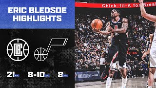 Eric Bledsoe 21 PTS 810 FG with an impressive outing against Utah Jazz  LA Clippers [upl. by Brocklin]