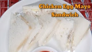 Delicious Chicken Egg Mayo Sandwich Recipe  Mariam Ka Kitchen  Urduhindi [upl. by Kimitri]