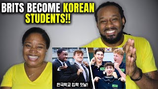 🇬🇧🇰🇷 The Demouchets REACT to British Highschoolers Go To Korean High School For A Day [upl. by Aivuy]