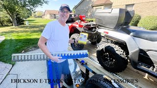 E Track Install Video on 16ft PJ Utility Trailer for ATVOff Road Vehicles— Erickson Tie Down System [upl. by Gare]