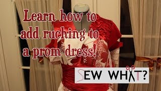 Adding Ruching to a Dress How to Ruche  Sew What [upl. by Oisor911]