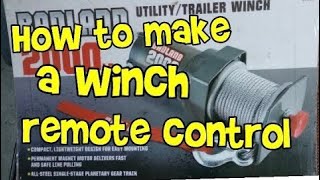 How to install a winch wireless remote control on any winchwinch remote control installation [upl. by Werdnael]