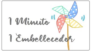 1 MINUTO  1 EMBELLECEDOR Scrapbooking tutorial [upl. by Am]