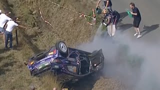 2022 Ypres Rally Breen SS10 Crash [upl. by Elehcim]