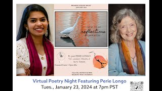 Belmont Poetry Night  January 2024 New Year Reflections’  Ft Perie Longo [upl. by Muiram283]