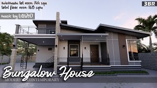 House Design  Bungalow with Roof deck  4BR  Full Walkthrough Video [upl. by Kred]