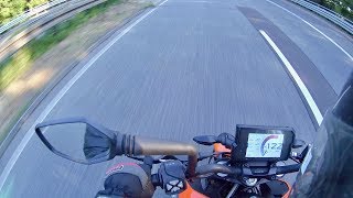 KTM DUKE 125 2017  top speed 2 [upl. by Amahcen]