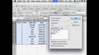 Using SUBTOTALS in Excel for Mac [upl. by Marasco]