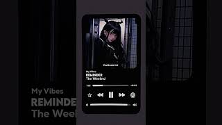 The Weeknd  Reminder Lyrics  Slowed  Speed Up  Live  Edits  lyrics songs reminder shorts [upl. by Acinnod]