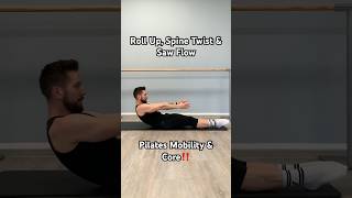 Roll Up Spine Twist amp Saw Flow  Pilates Mobility amp Corepilatesflow spinemobility corestrength [upl. by Assir769]