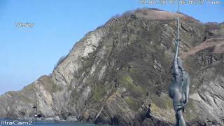 Ilfracombe Harbour in Devon at high tide 19042016 [upl. by Nibas]