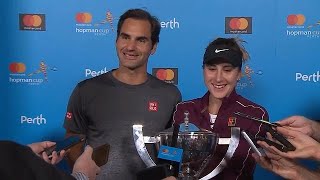 Team Switzerland press conference Final  Mastercard Hopman Cup 2019 [upl. by Berriman]