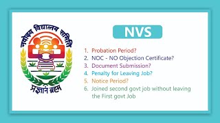 NOC Notice Period Probation Period LIEN and Technical Resignation teaching doubts jobs [upl. by Gladstone]