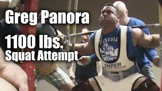 Greg Panora 1100 lbs Squat Attempt  SPF 2009 Cell Block Classic [upl. by Ariak]