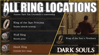 Dark Souls Remastered All Ring Locations Guide [upl. by Jecho118]