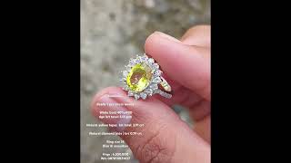 Cincin yellow topaz dan berlian [upl. by Tamanaha]