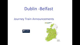 Train stations announcements  DublinBelfast Translink [upl. by Anehsak]