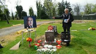 Hop Lee Memorial at Claggett Cemetery April 5 2024 [upl. by Yduj]