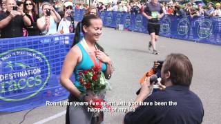 Half Marathon Wedding Proposal [upl. by Ynes]