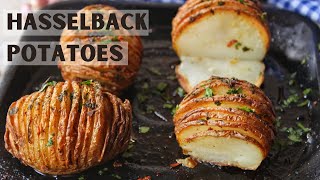 Hasselback Potatoes Air Fryer  Easy Recipe [upl. by Elleynod381]