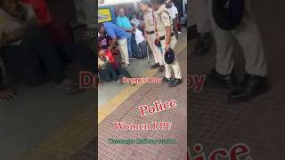 RPF LADY POLICE VS DRUGGIST  Railway station travelvlogger funny arunachaleeboy trending [upl. by Idnahs]