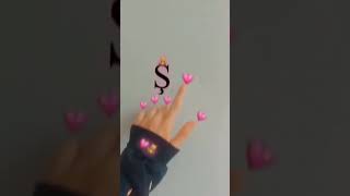 S name letter comment viralshort Srijansa17 💜🔥🔥💯🩷💗💞❤️💘🧡🩶 [upl. by Filberte]