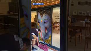 Beautiful ganesh ji images ll windows cleaning ll viralvideo [upl. by Fiora861]