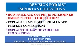 REVISION OF MANAGERIAL ECONOMICSPRINCIPLES OF ECONOMICS [upl. by Adamis]