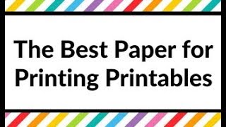 Best paper for printing planner printables amp planner stickers paper vs cardstock vs label paper [upl. by Abehsile]