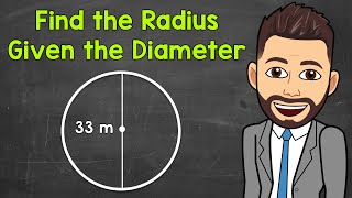 Finding the Radius of a Circle Given the Diameter  Math with Mr J [upl. by Venetia392]