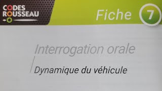 Fiche Orale 7  Dynamique du véhicule [upl. by Eleph]