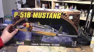 Revel 132 P51b Mustang model kit Build and Review [upl. by Narbig]