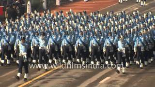 Indian Air Force marches ahead Republic Day 2016 [upl. by Ramak]