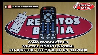 CÓMO PROGRAMAR CONFIGURAR CONTROL REMOTO UNIVERSAL RCA LRCR503BR RCR503B RCU503B LRCR504BB [upl. by Felizio]