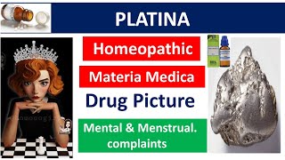 Platina homeopathic medicine  Drug Picture  Materia Medica homoeopathy bhms platina homeopathy [upl. by Naharba]