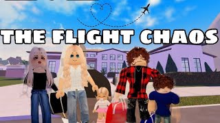 The flight chaos✈️🌎🧳roblox viralvideo robloxstory airport airplane family chaos [upl. by Ahsetra]