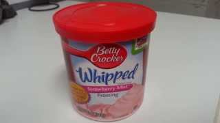 Betty Crocker Frosting  Strawberry Mist Calories and Nutrition Facts [upl. by Marsden110]