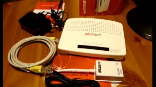 Modem Router Telecom 2012 Technicolor ADSL 2 WiFi N 20 Mbps [upl. by Araed]