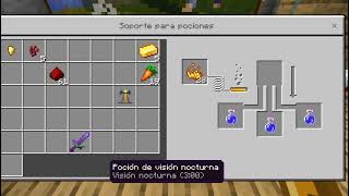 COMO HACER POCION DE VISION NOCTURNA EN MINECRAFT 119 [upl. by Ettelloc411]