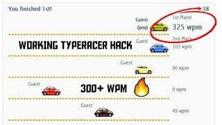 TypeRacer HACK Working in 2024 300 WPM No Downloads [upl. by Xever]