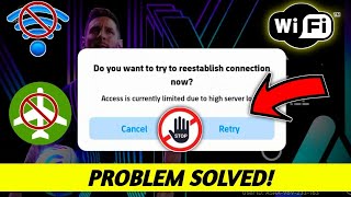 How To Fix Access Is Currently Limited Due To High Server Load  Fix eFootball Opening Problem [upl. by Latsryk661]