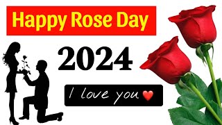 Happy rose day  Happy Rose day status  Rose day status  Rose day shayari [upl. by Cirilo]