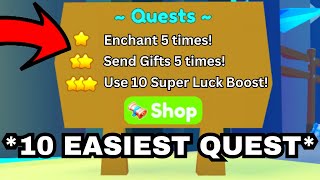 10 EASIEST QUEST 📜 In Pet Simulator X 🐾 Roblox [upl. by Bondon]