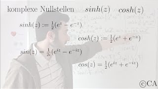 Komplexe Nullstellen von sinh und cosh komplexe Analysis Funktionentheorie [upl. by Ijar]