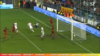 © Montenegro vs Switzerland Qualifiers Euro 2012  Vucinic goal 68 10 © [upl. by Tergram]