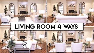 4 LIVING ROOM LAYOUT IDEAS  Easy Transformation [upl. by Othello]