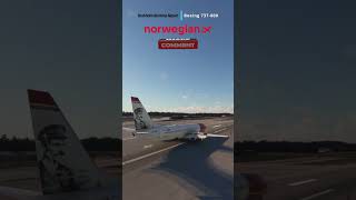 ⚜️Landing Stockholm Bromma Airport B738 Dron view aviation sweden stockholmcity msfs2020 [upl. by Bullen]